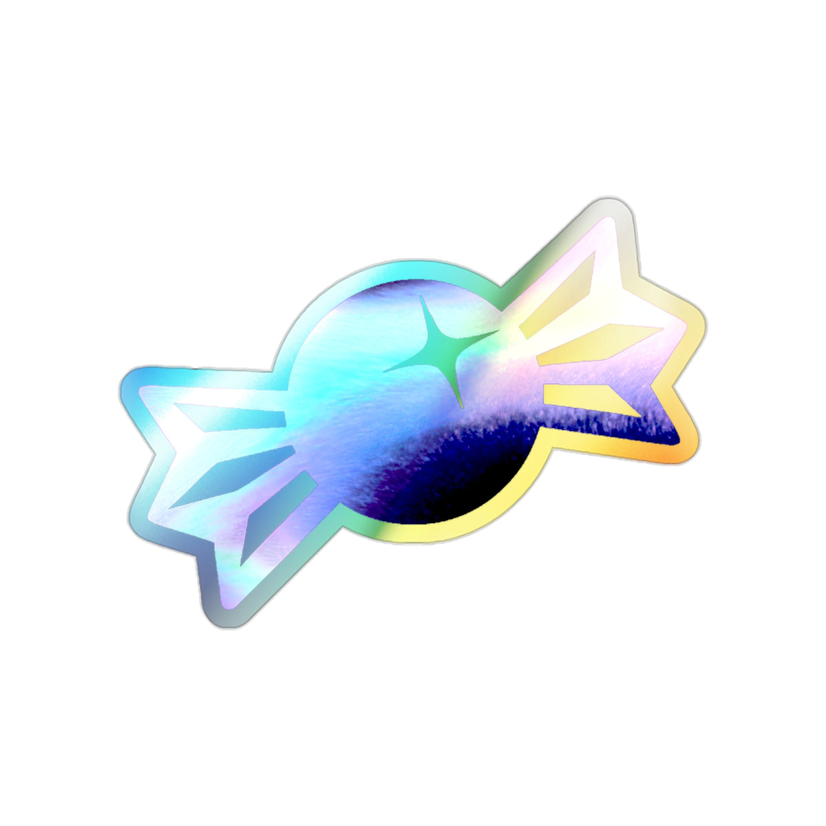 2" × 2" / Die-Cut / Holographic